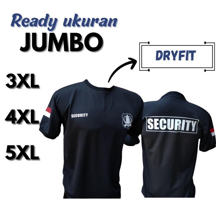KAOS SECURITY JUMBO MOTIF KOTAK JERSEY DRYFIT TERBARU  - BAJU DALAMAN SATPAM KEAMANAN - Security KOT