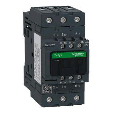 SCHNEIDER KONTAKTOR 3P LC1D40AMD COIL 220VDC 40A 18,5KW 440V ORIGINAL