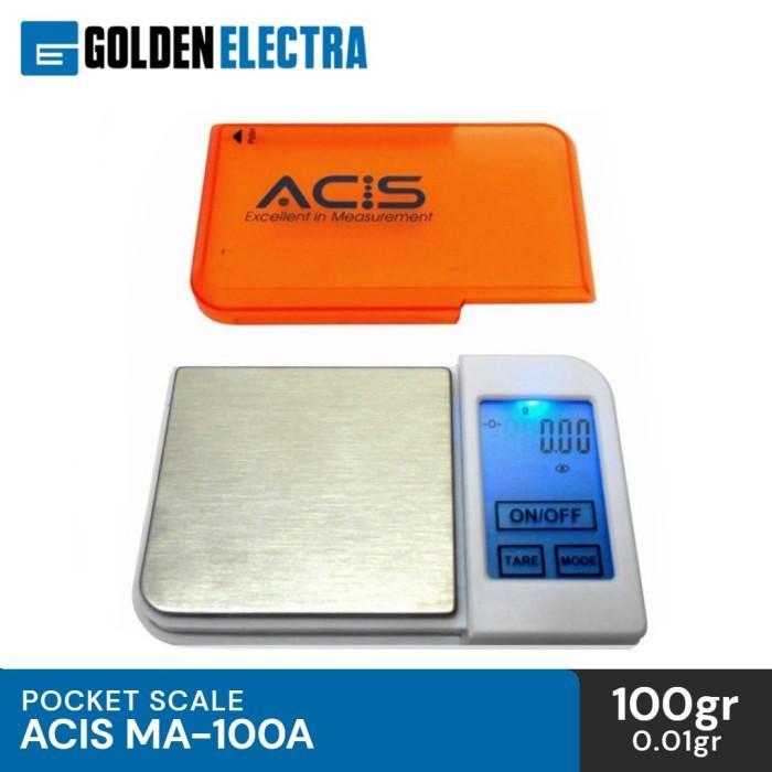 Timbangan Digital Mini ACIS MA-100A Pocket Scale, Timbangan Digital Mini Emas Batu akik, Timbangan s