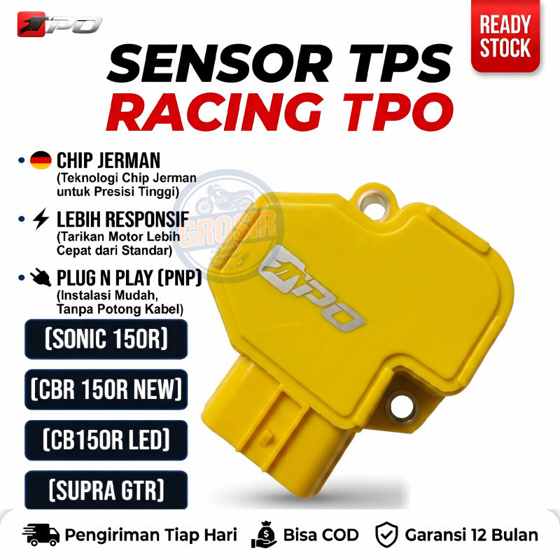 Sensor TPS Racing TPO Original Honda Sonic 150R CBR 150R New CB150R LED Supra GTR - Chip Jerman Lebi