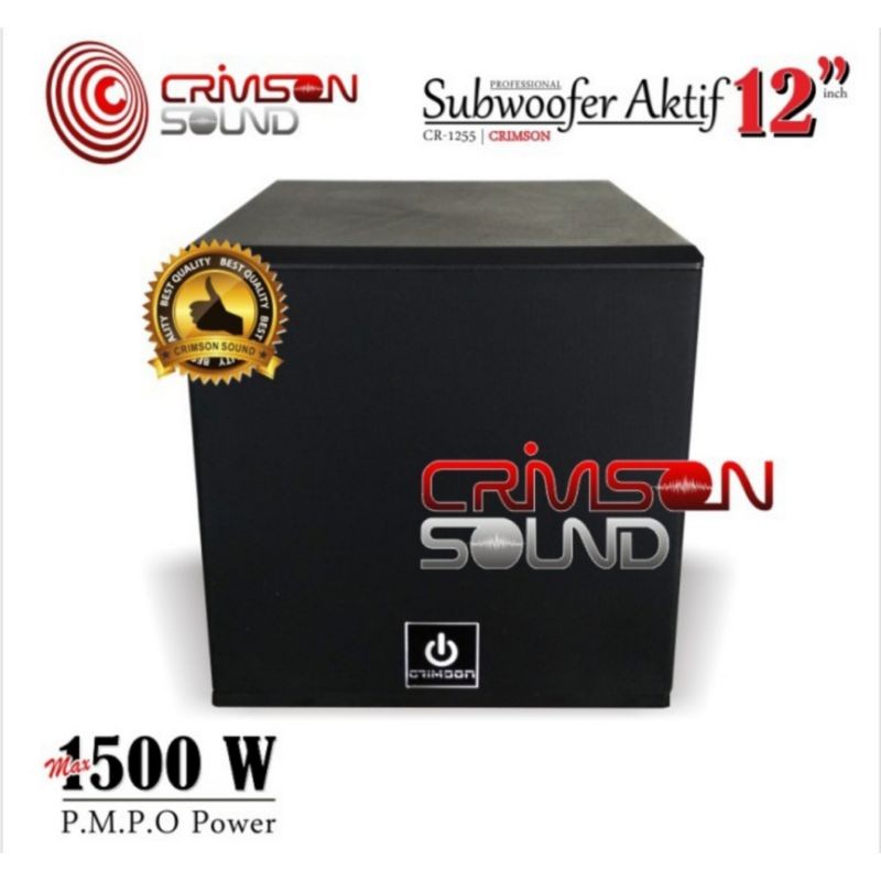 GROSIR SUBWOOFER CRIMSON 12 INCH AKTIF CR 1255