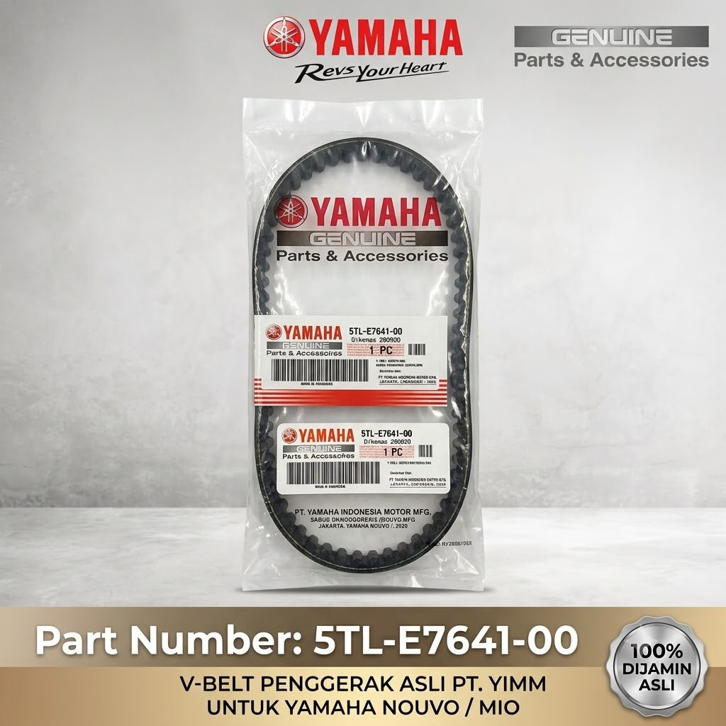 VANBELT VAN BELT V-BELT YAMAHA MIO 5TL-E7641-00