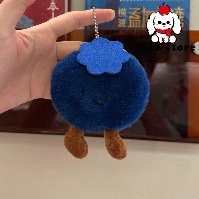 JURO Blueberry Man Bag Charm Gantungan Tas Blueberry Man Gantungan Tas Lucu