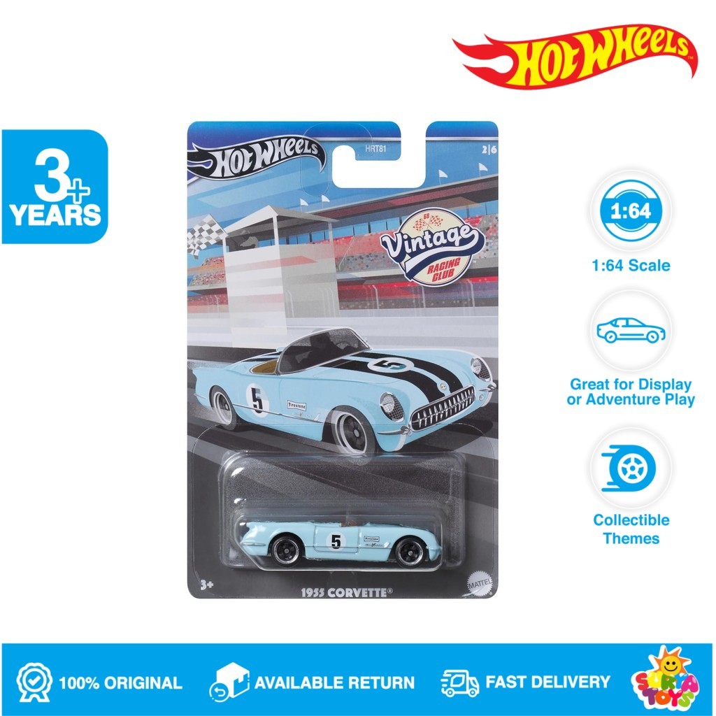 Hot Wheels Vintage 1955 Corvette Blue
