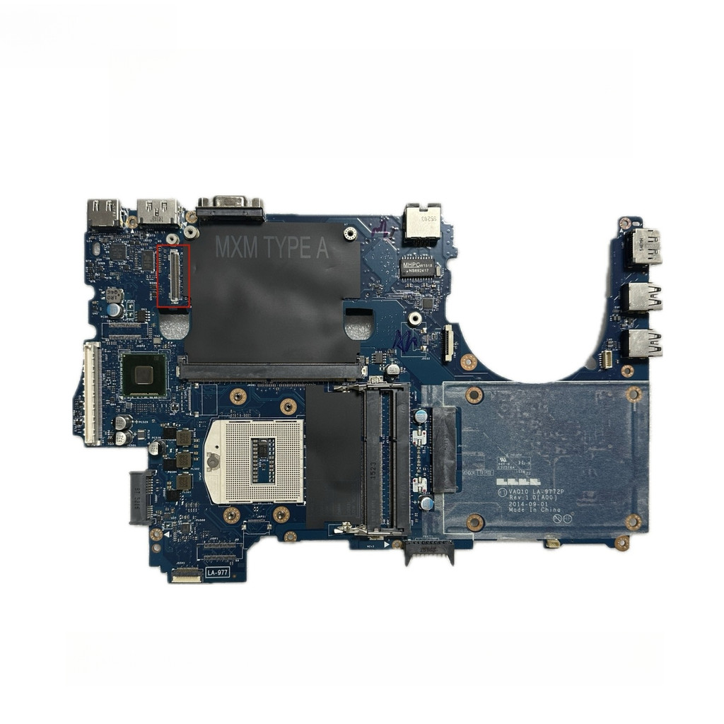 VAQ10 LA9771P LA9772P For Dell Precision M4800 Laptop Motherboard With SR17C Shipset Support i7 CN0T