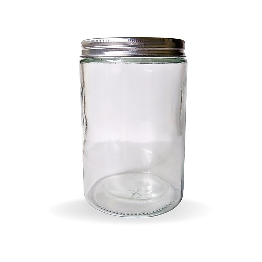 Jar Kaca Bening 100ML Jar Bening Bulat Tutup Aluminium 100ml / Toples Kaca / Glass Jar 100ml / Stopl