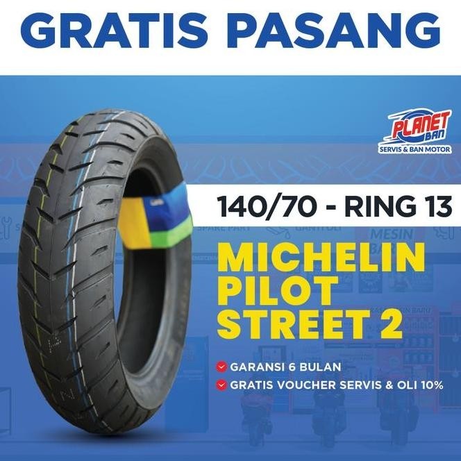 Ban Motor Ring 13 14070 Michelin Pilot Street 2 Ban Motor Belakang Nmax Pcx 160 Adv 150 Adv 160
