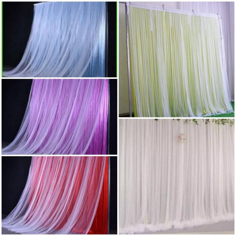 Backdrop Background untuk Dekorasi lamaran Ulang Tahun Aqiqah Abutai Lapis Kain Tile Tinggi 2meter