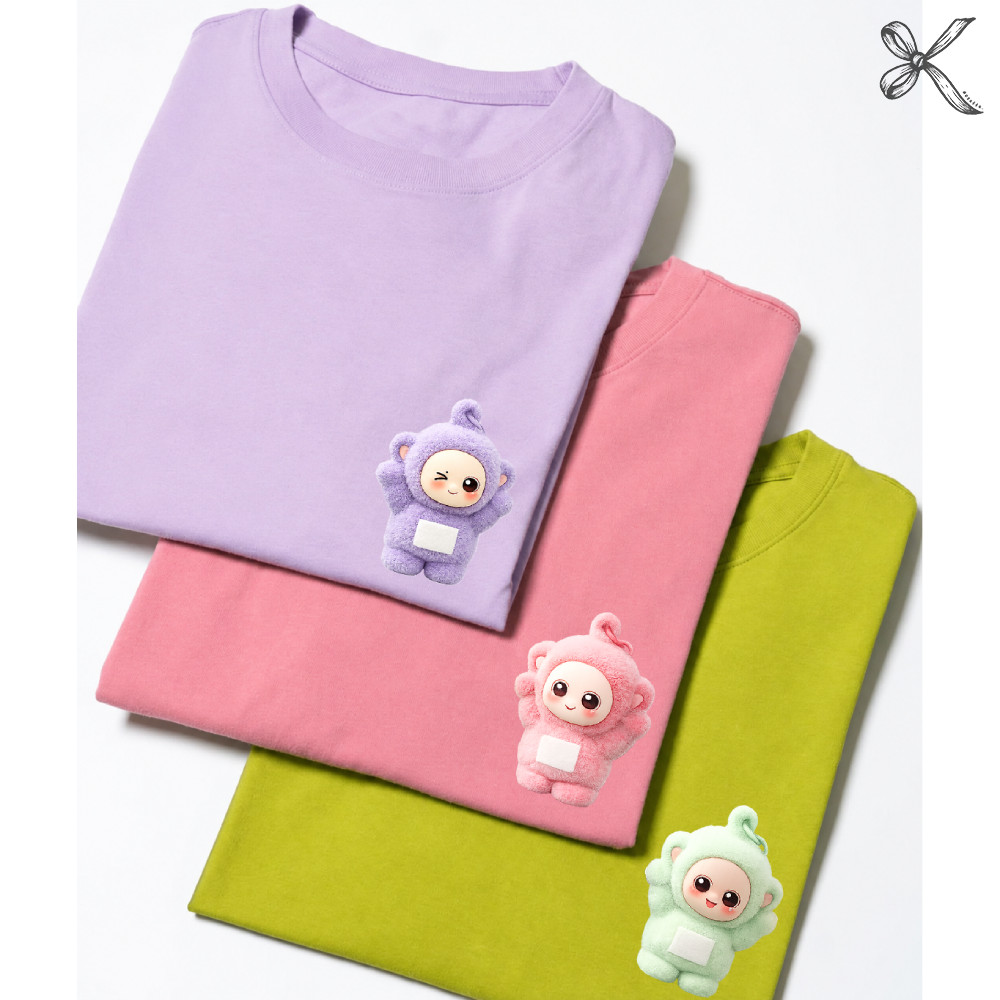 Kaosette KAOS TSHIRT Teletubbies Ver 1 I Atasan Korea Anak Dewasa Wanita Pria Unisex Oversize Jumbo 