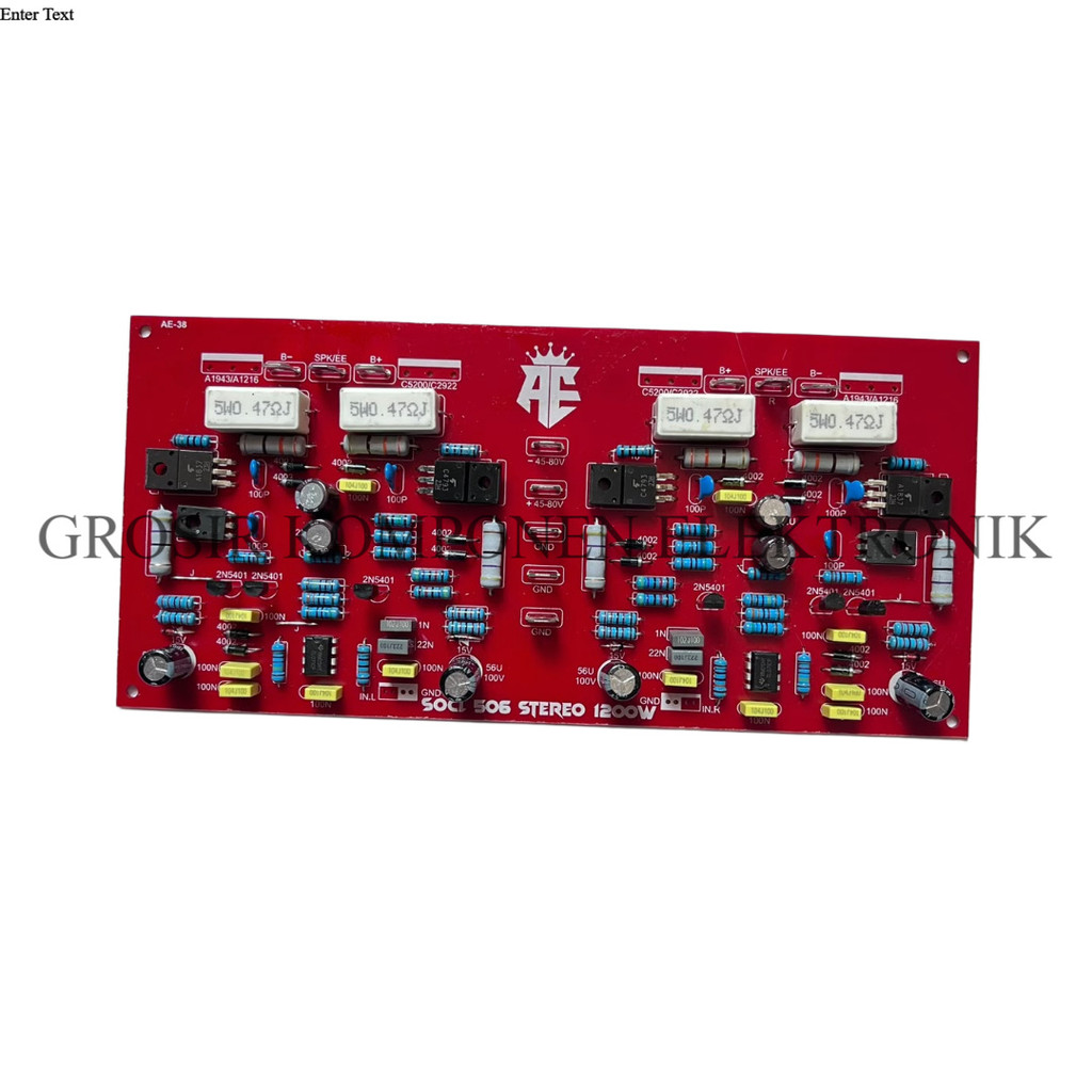 Kit Driver Power Amplifier SOCL 506 Stereo 1200W