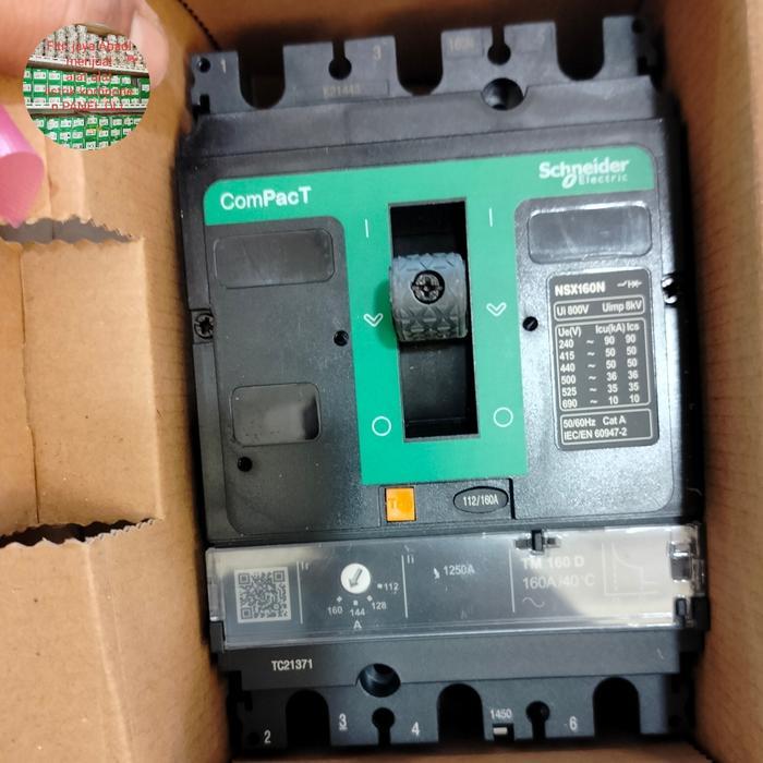mccb Schneider NSX160N 3phase 160a  mccb Schneider 160a