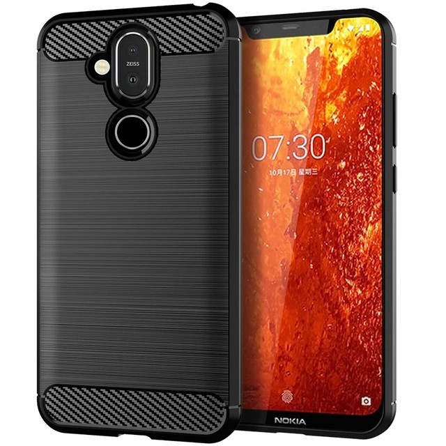 CASE NOKIA 7.1 PLUS / NOKIA 8.1 CASE CARBON RUGGED ARMOR ANTI SHOCKPROOF