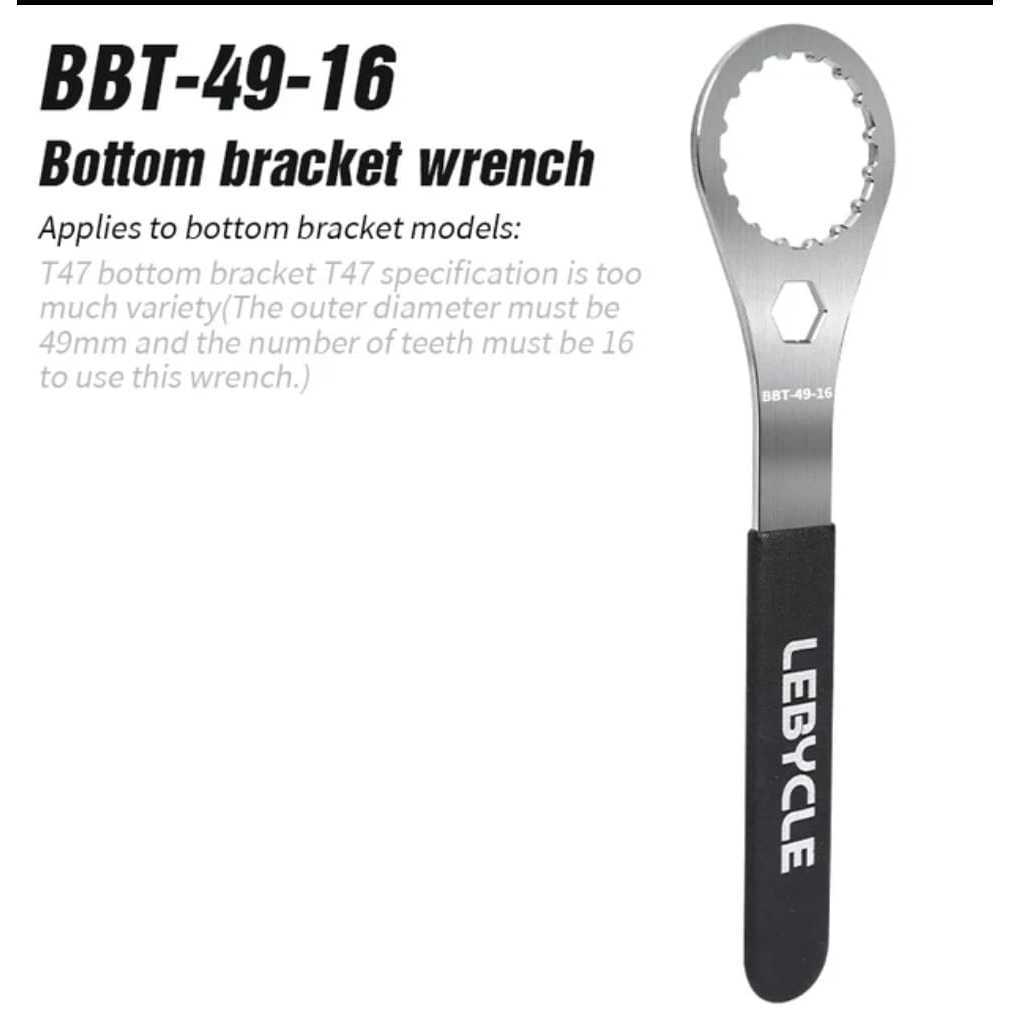 Foto Lebycle Tool Alat Kunci BB BSA30 Bottom Bracket BSA 30 BB386 BB49 49mm 16T Alat Pasang BB HT2 Sepeda