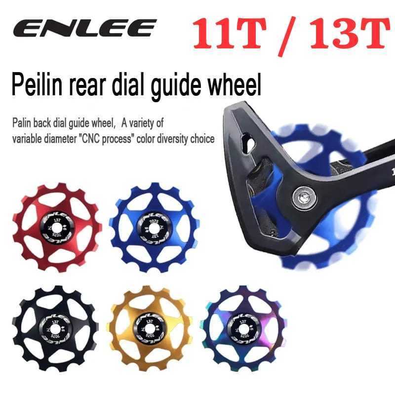 Foto Enlee Pulley RD 11T 13T Jockey Wheel Bearing Alloy Loncer untuk Sepeda