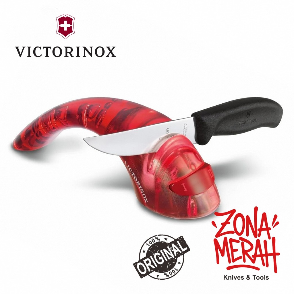 Pengasah pisau knife sharpener victorinox original swiss 7.8721