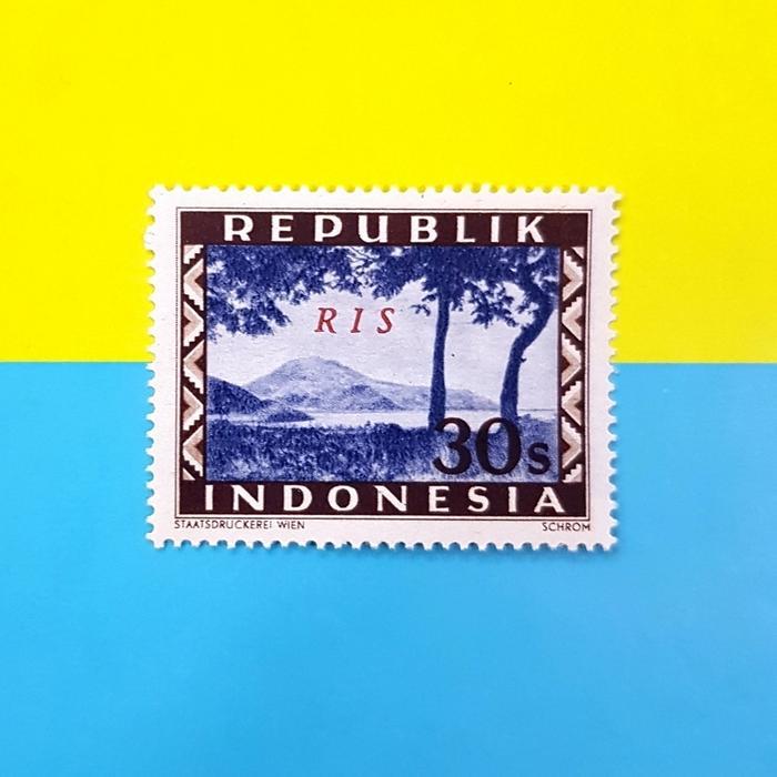 Prangko INDONESIA cetakan Wina c.t. RIS. Snow covered mountain. 200k