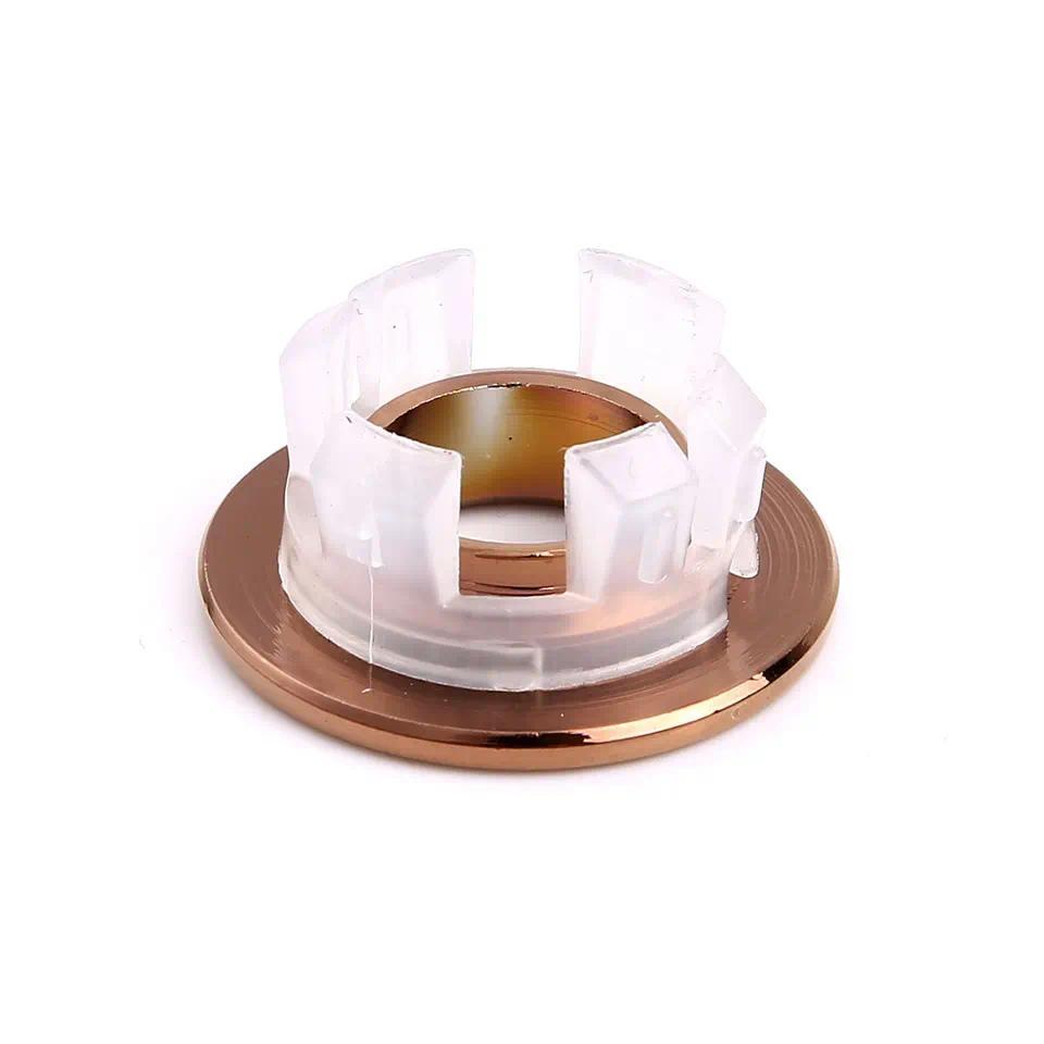 Solid Brass Sink Overflow Covers Kitchen Bathroom Basin Trim Round Hole Caps Insert Spares Kitchen S