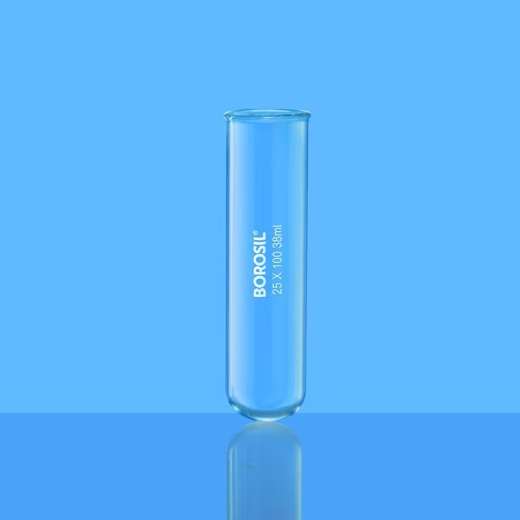 Test Tube With Rim 27 ml 18x150 mm Borosilicate Glass, 10 pcs | 9800U06 | Borosil