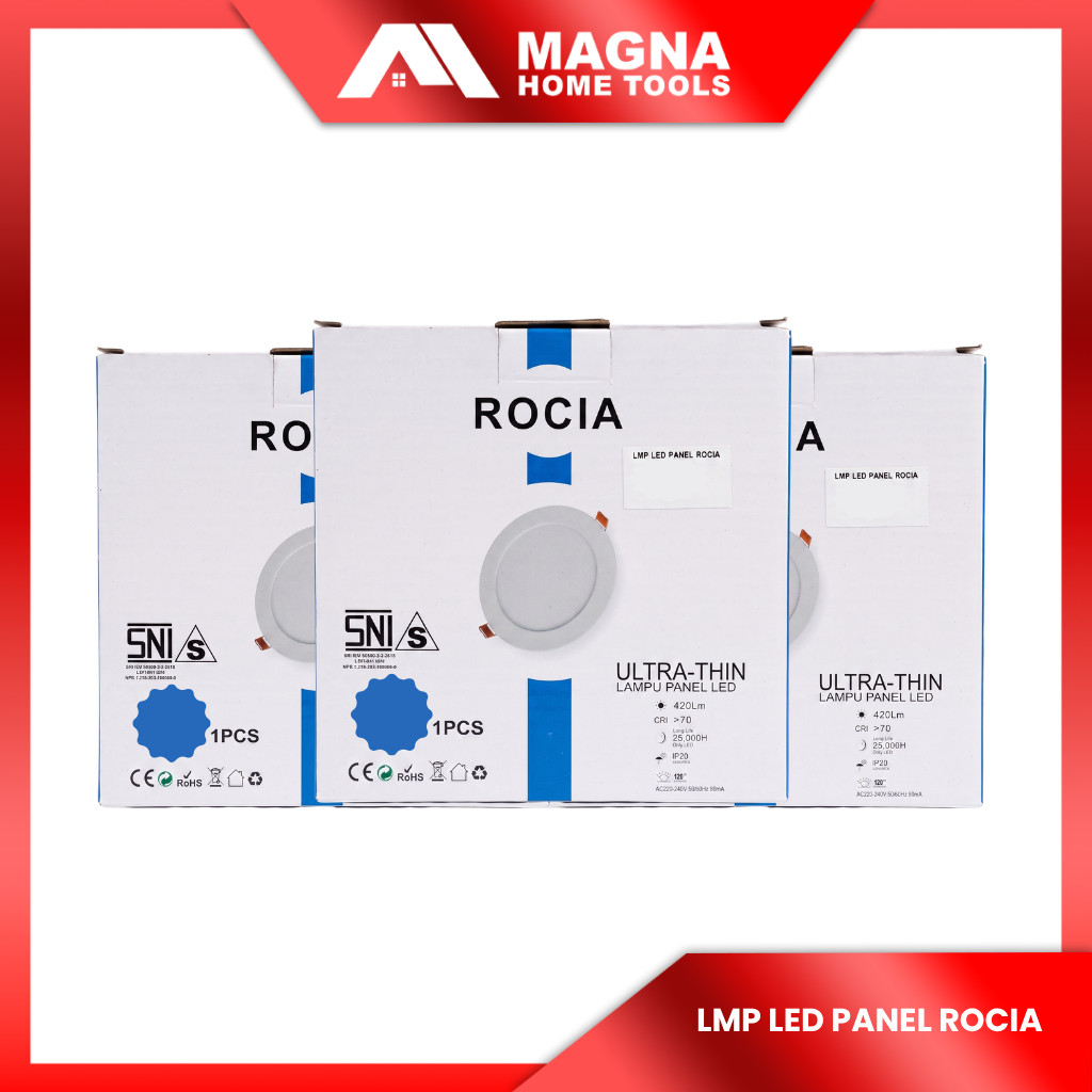 Lampu LED Panel Rocia Lampu Plafon Panel LED Hemat Energi untuk Rumah dan Kantor