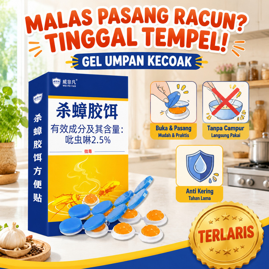 Kirim dalam 24 jam/Umpan Kecoa/Racun Kecoa/Obat Kecoa/Pembasmi Kecoa/Gel Pembasmi Kecoa/Obat Pembasm
