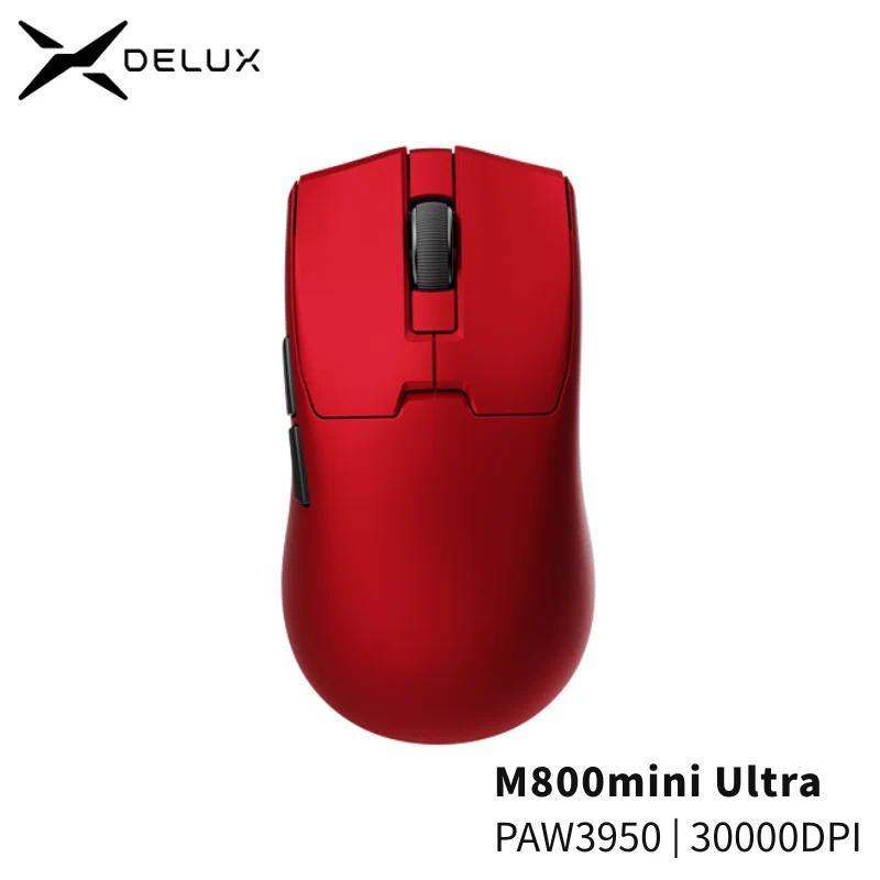 Delux M800mini Ultra Wireless Gaming Mouse,PAW3950,30000DPI,8KHz Polling Rate,46g Lightweight for Sm
