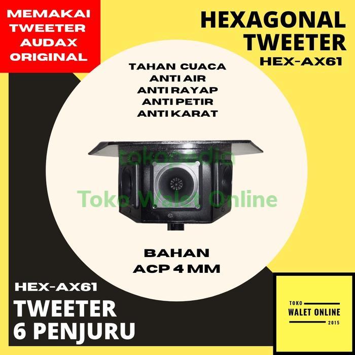 TWEETER HEXAGONAL WALET HX-61 6 PENJURU MURAH BERKUALITAS