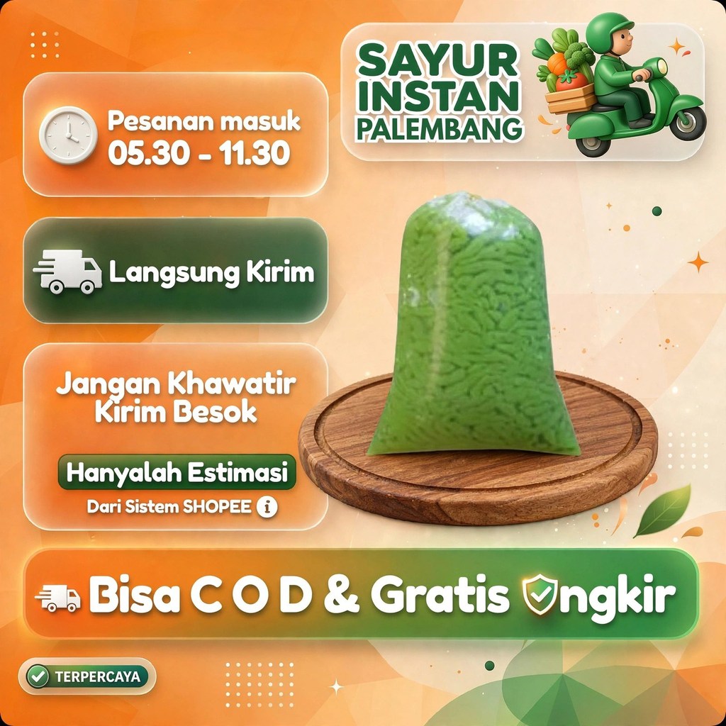 Dawet Pandan Segar Per Bungkus Sayur Instan Palembang