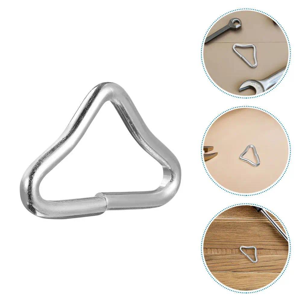 80Pcs Premium Iron Trampoline Triangle Rings Smooth Edges Rust Resistant Universal Fit Replacement P