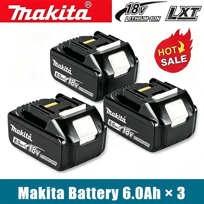 2026 Authentic Makita 18V 6.0Ah Battery, Hot Selling 18V Tools Battery, Replaceable DHR202 DJV182 DD