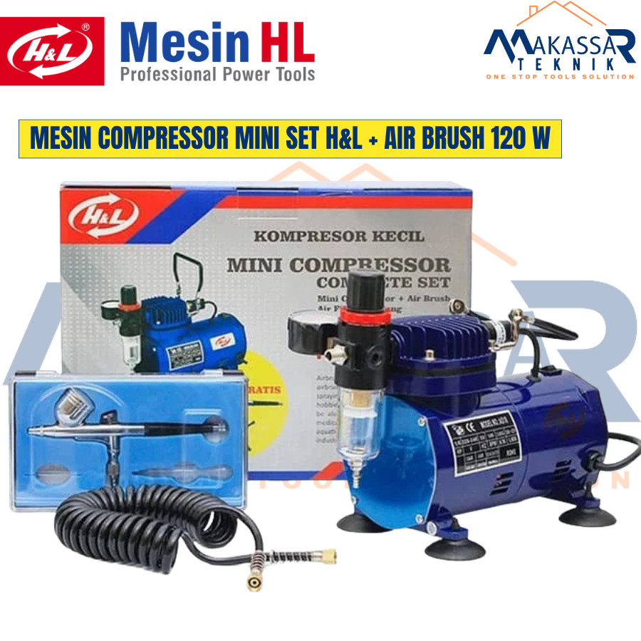 HNL Kompresor Mini + Pen Air Brush HNL Pro Compressor Mini Pen Air Brush Set Paket Lengkap