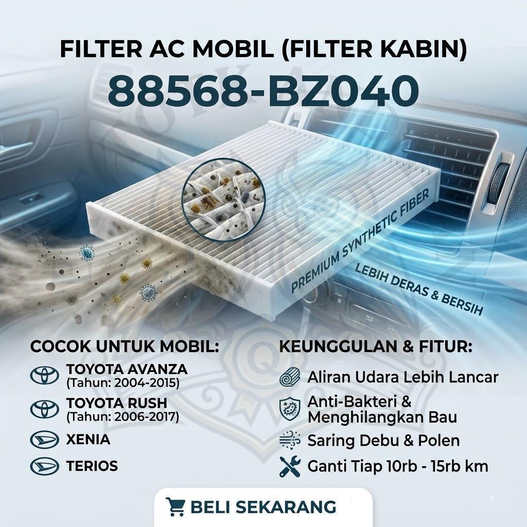 Filter AC Mobil Filter Kabin Saringan Udara Toyota Avanza Rush Agya Calya Daihatsu Xenia Terios Ayla