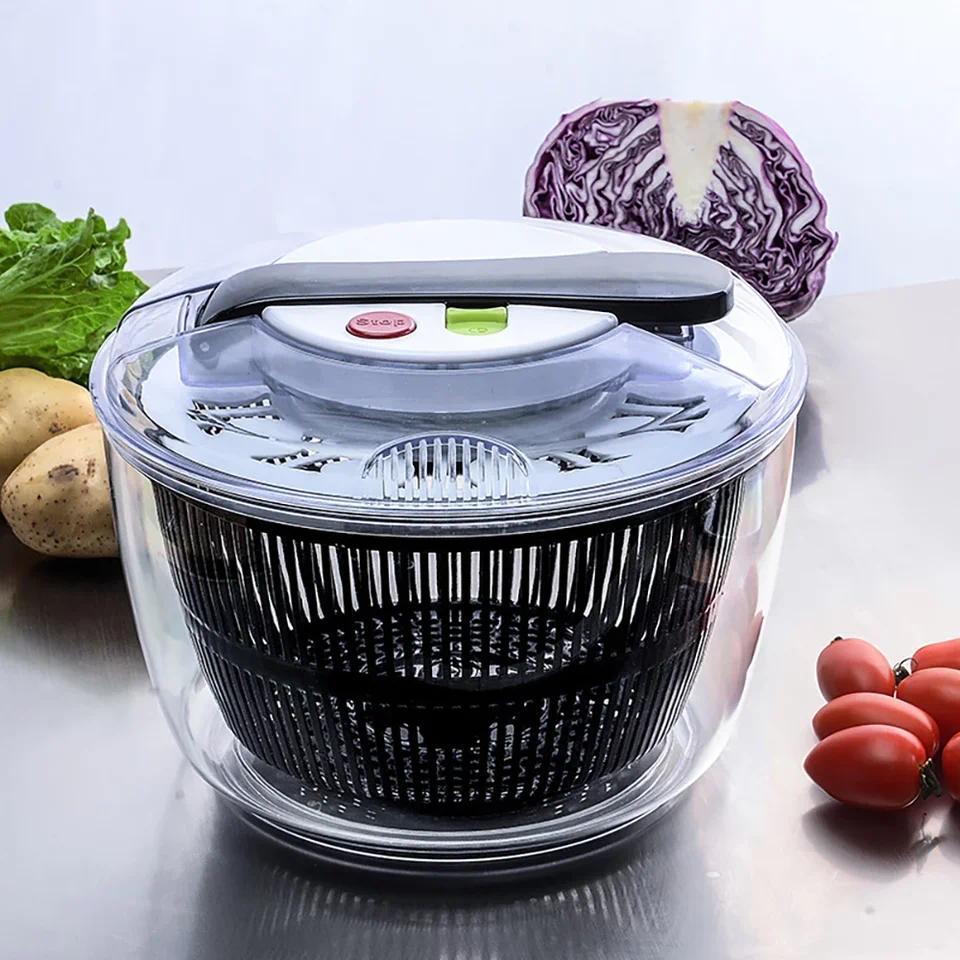 Vegetables Salad Spinner Lettuce Leaf Vegetable Dehydrator Multifunctional Vegetable Washer Salad Ve