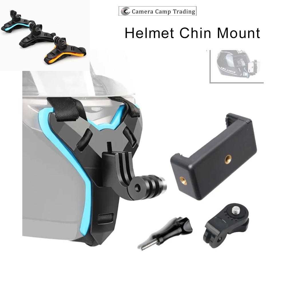 Penyangga Helm untuk Kamera Aksi GOPRO DJI OSMO / Ponsel
