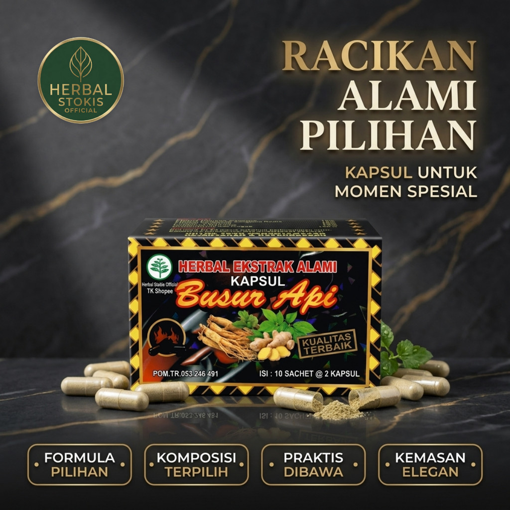 BUSUR API Herbal Daily Formula (20 Kapsul) – Racikan Herbal Unggulan