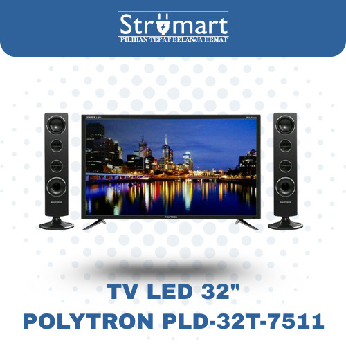 TV TELEVISI LED LCD POLYTRON PLD 32T7511 32 T 7511 IN INCH HDMI USB