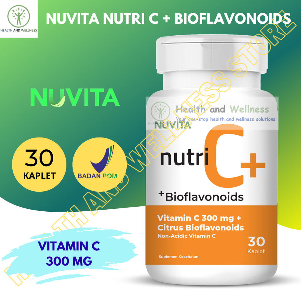Nuvita Nutri C+ Bioflavonoid Vitamin C 300 Mg 30 Tablet