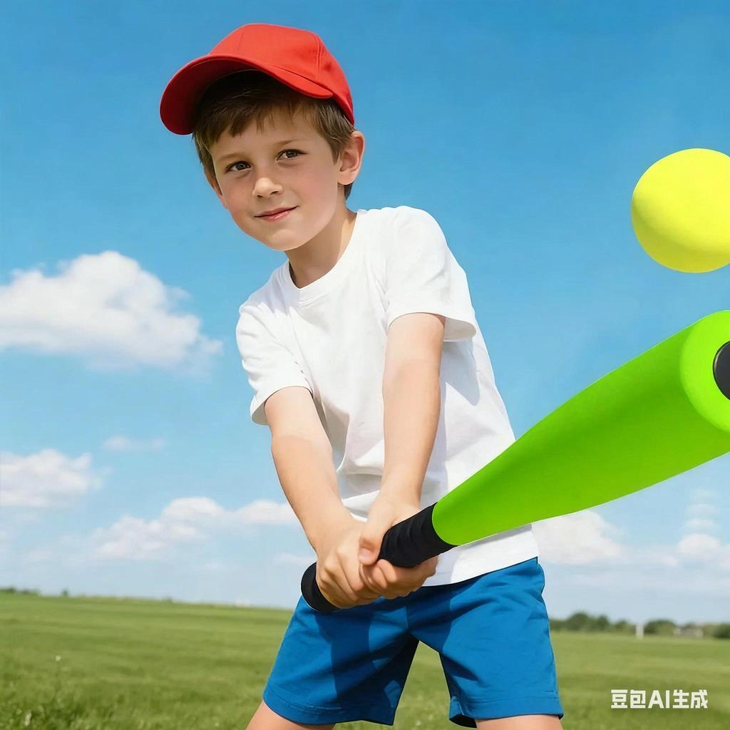 Sponge Baseball Bat, Educational Toys,  Softball, 1 Baseball Bat Training Set, Gift Toys for Childre