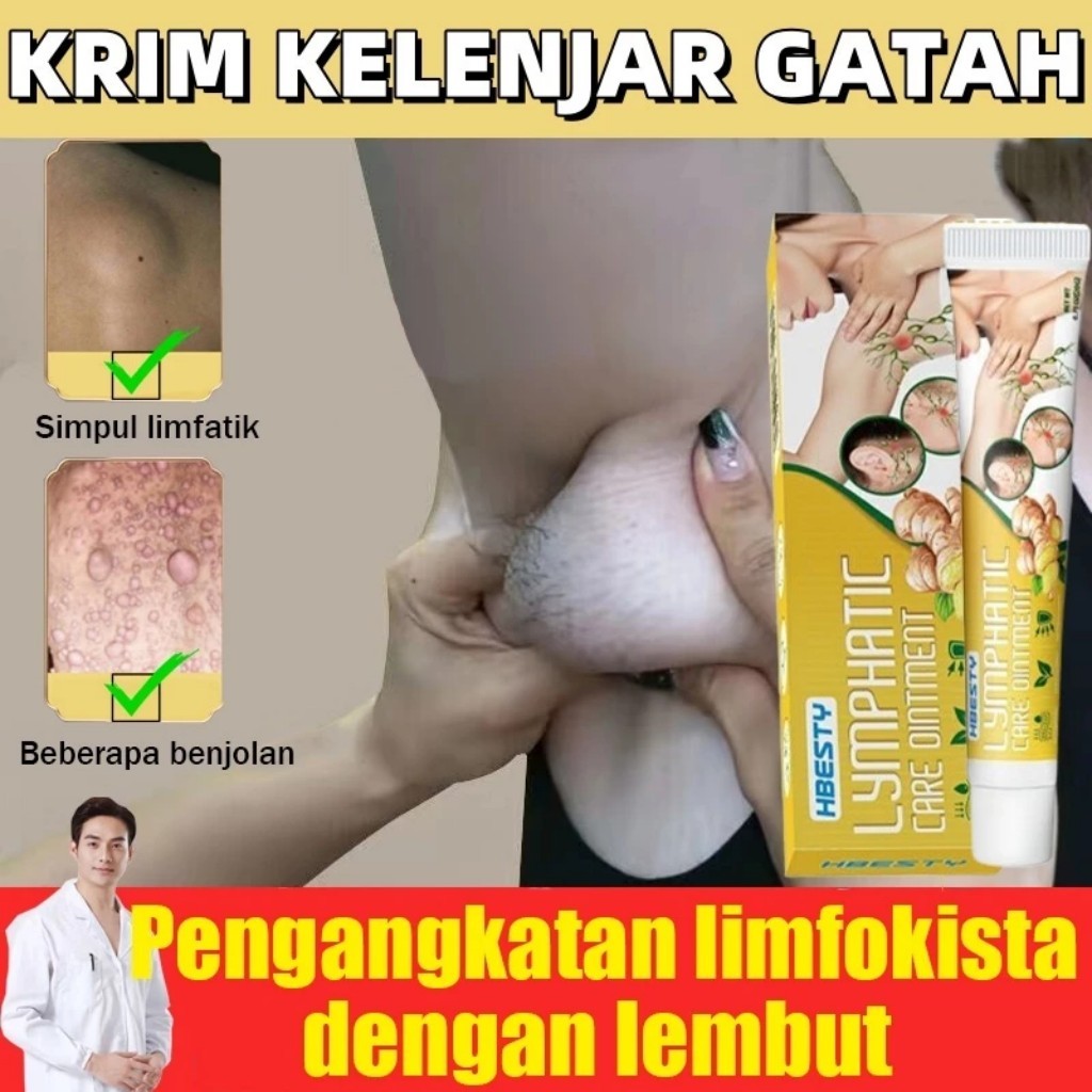 Krim Benjolan Lipoma Cream 20g Salep Benjolan Leher Ketiak Lymphatic Care Ointment Perawatan Benjola