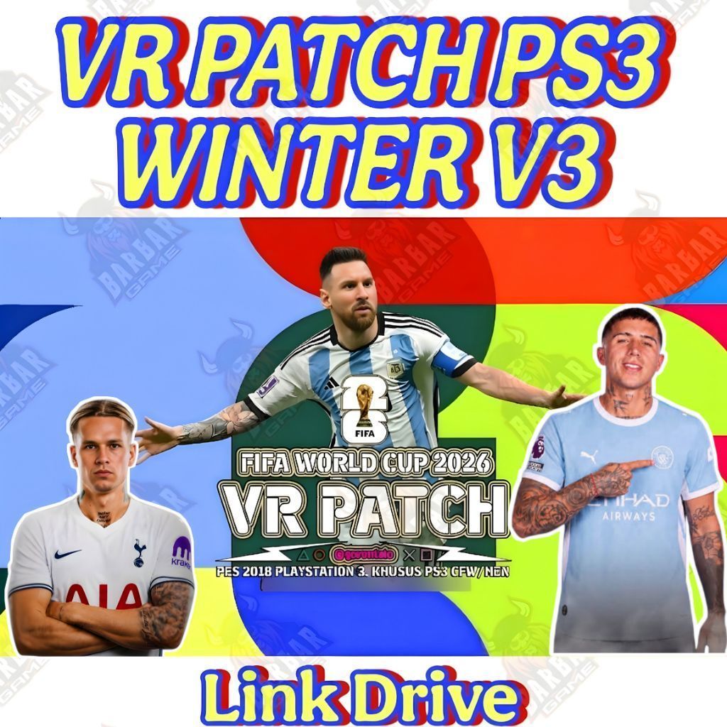 NEW VR Patch PES WINTER 2026 Update Terbaru - game ps2 ps3 ps4 cfw hfw hen gembox b1tb0x
