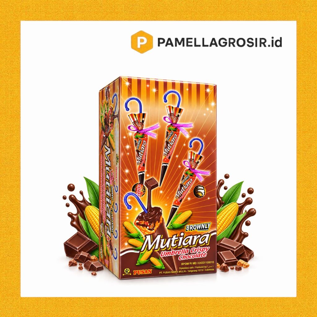 COKLAT PAYUNG JADUL PUSAN MUTIARA UMBRELLA BOX ISI 20 PCS X 15 GR