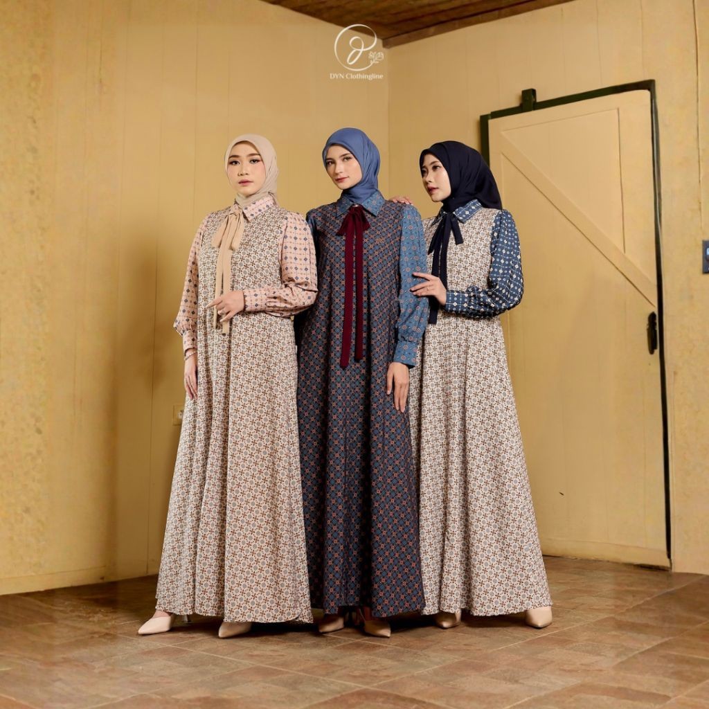 DYN CLOTHINGLINE | LOVISA DRESS | GAMIS WANITA | GAMIS MOTIF TERBARU | GAMIS LEBARAN 2026