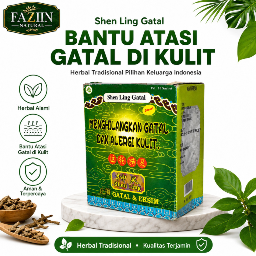LING SHEN READY SHENLING_ORIGINAL GARANSI 100% ORI TOKO AZIZAH STORE (Serbuk) READY Shenling Gatal S