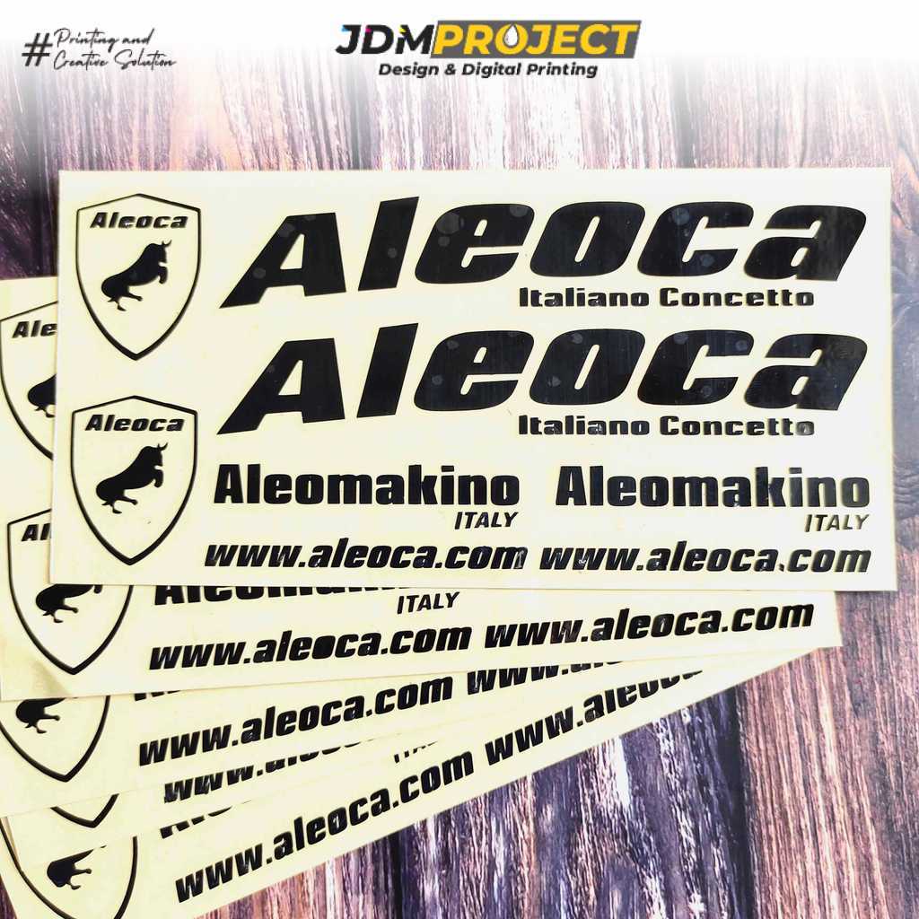 JDM Project - Cutting Stiker Aleoca Variasi Sepeda Sticker Frame Aksesoris Body Style Lipat Keren De