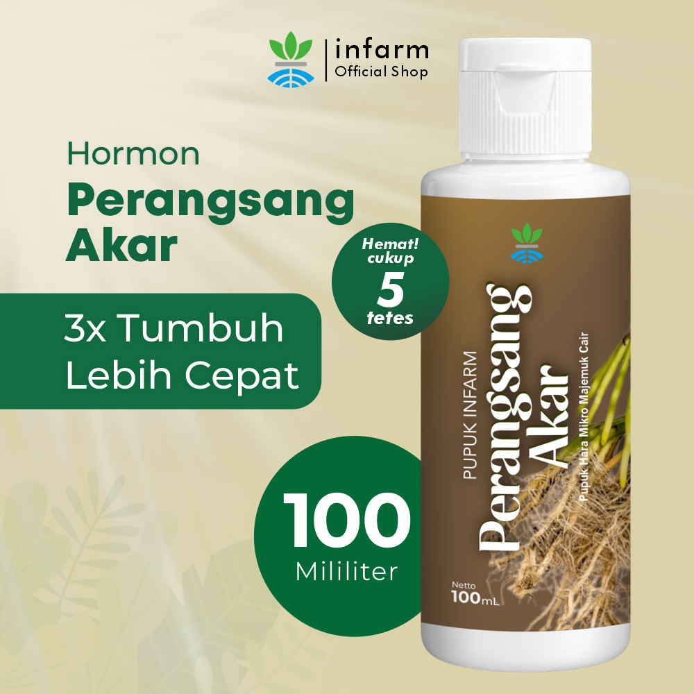 INFARM - Pupuk Hormon Akar 100 ml Fliptop Nutrisi Penumbuh Akar Organik Cair untuk Tanaman Stek Cang