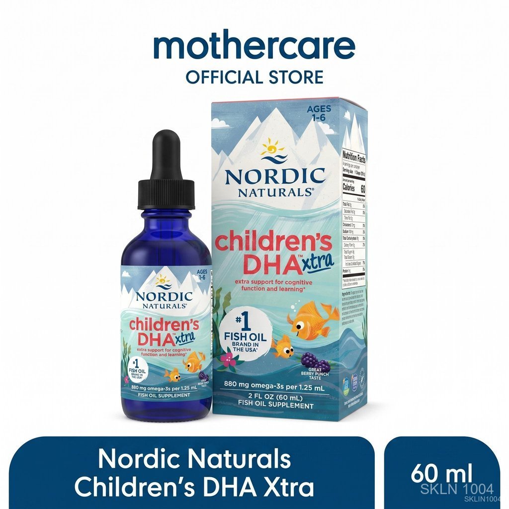Nordic Naturals Children's DHA Xtra 60ml - Vitamin Suplemen Liquid Bayi