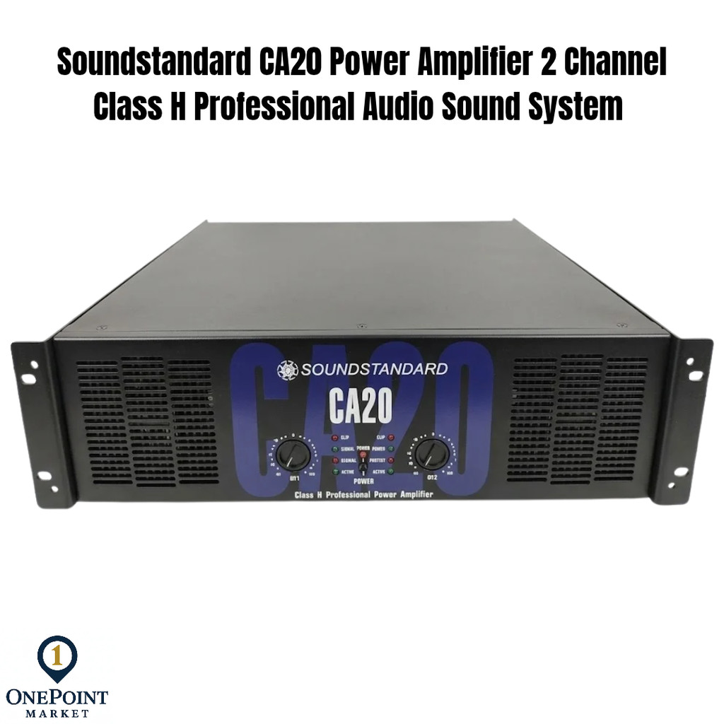 Soundstandard CA20 Power Amplifier 2 Channel Class H Professional Audio Sound System