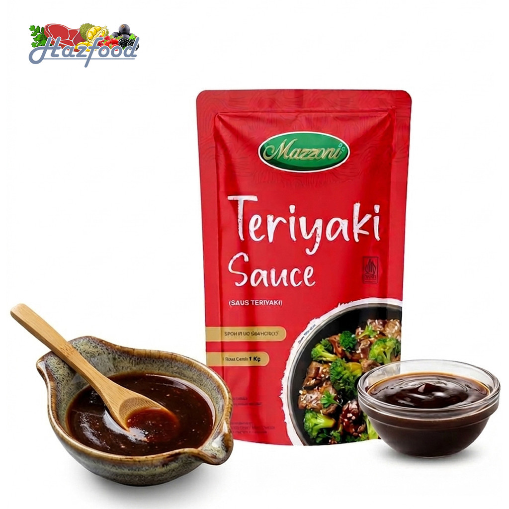Mazzoni Teriyaki Sauce / Saus Teriyaki - 1 Kg