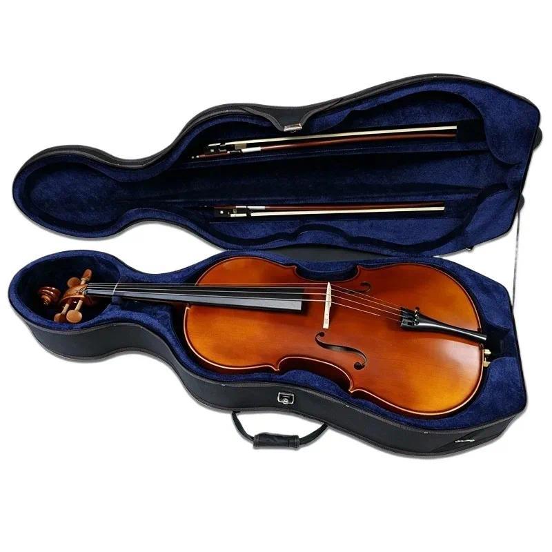 Pulley Cello Case Portable Cello Storage Bag Thicken Pressure Resistant Cellos Protection Box String
