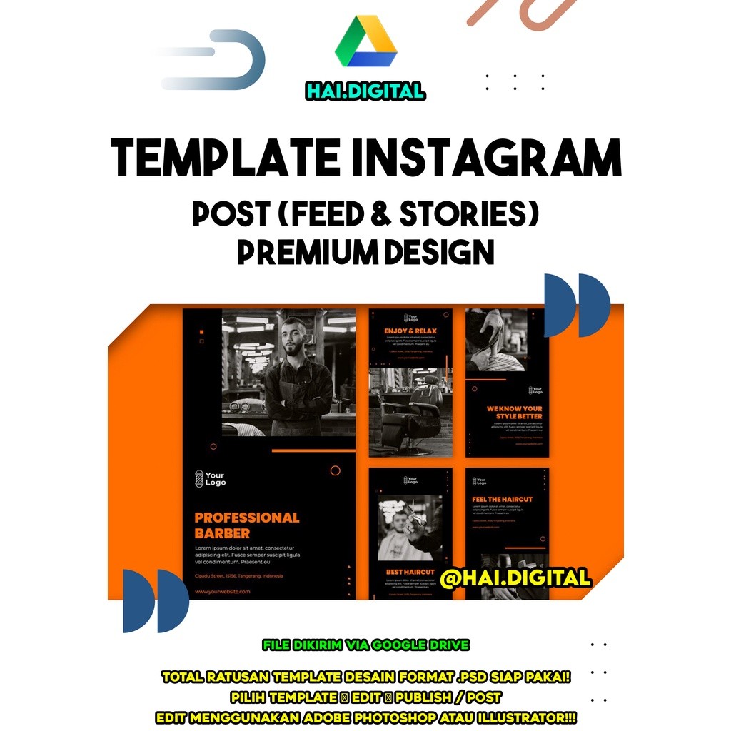 500+ Instagram Template Post (Feed & Stories) PREMIUM DESIGN