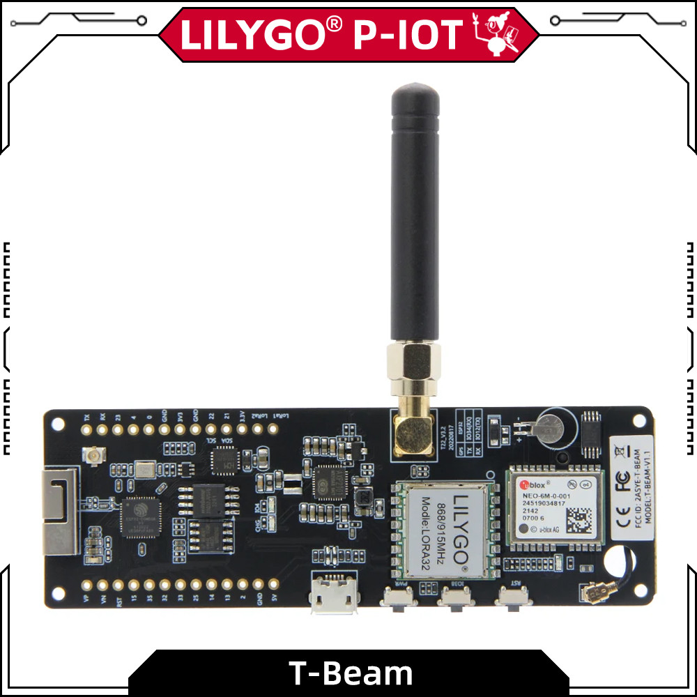 LILYGO® TTGO T-Beam ESP32 LoRa Development Board 433MHz 868MHz 915MHz 923MHz SX1278 SX1262 SX1276 GP